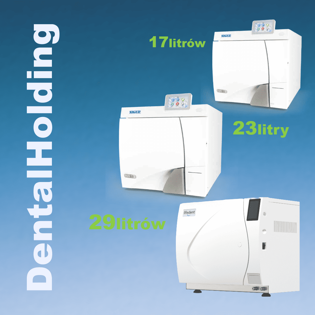 Autoklaw stomatologiczny SIGER – sterylizator klasy B o pojemności 17, 23 i 29 litów