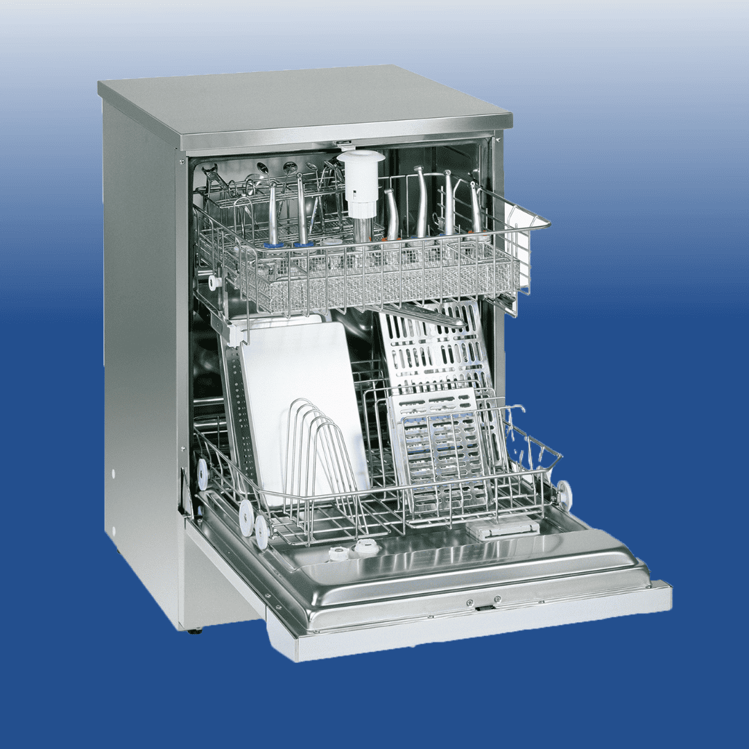 Strefa sterylizacji w gabinecie stomatologicznym z urządzeniami Smeg, SIGER i Lifedent