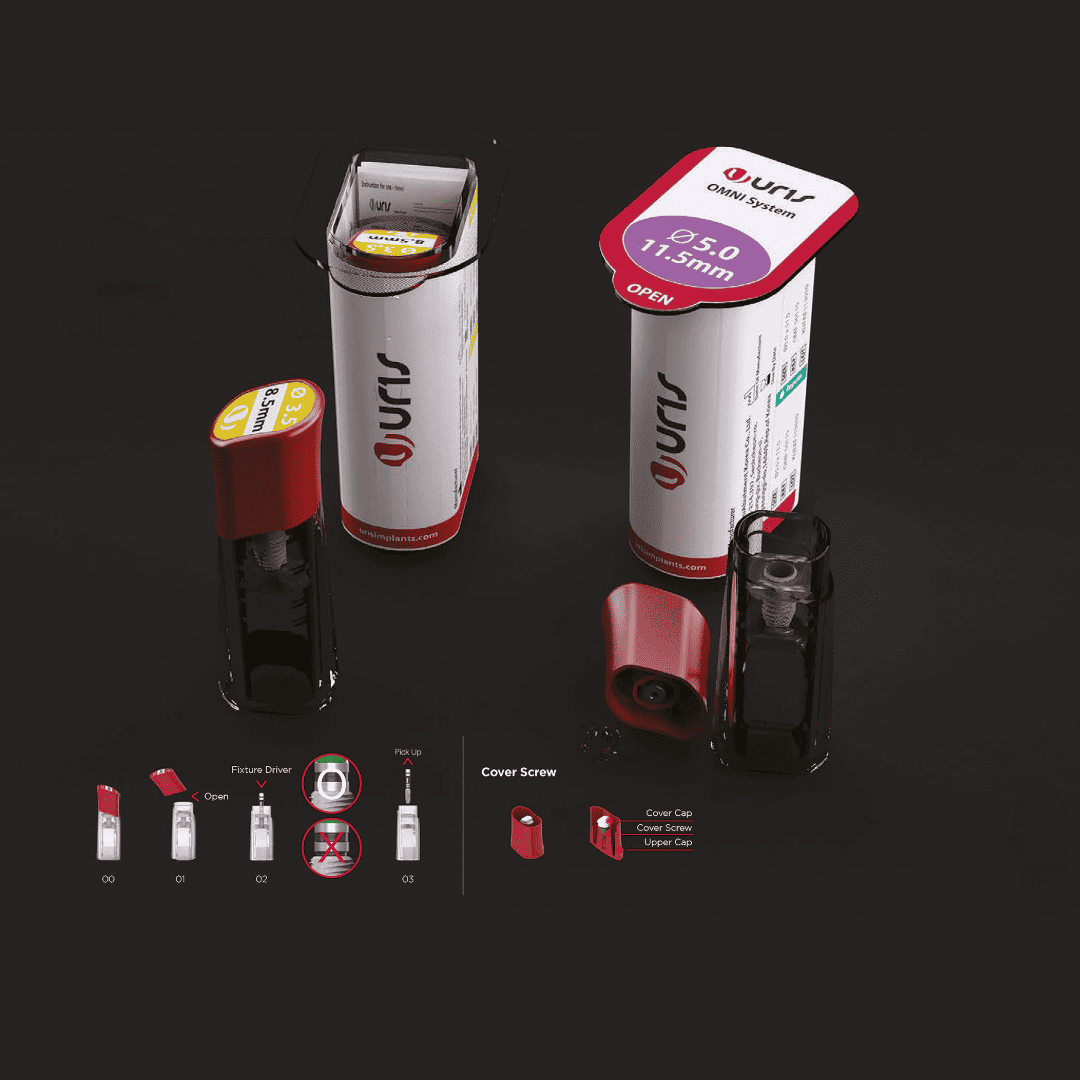 System implantologiczny Uris - implanty narzędzia komponenty