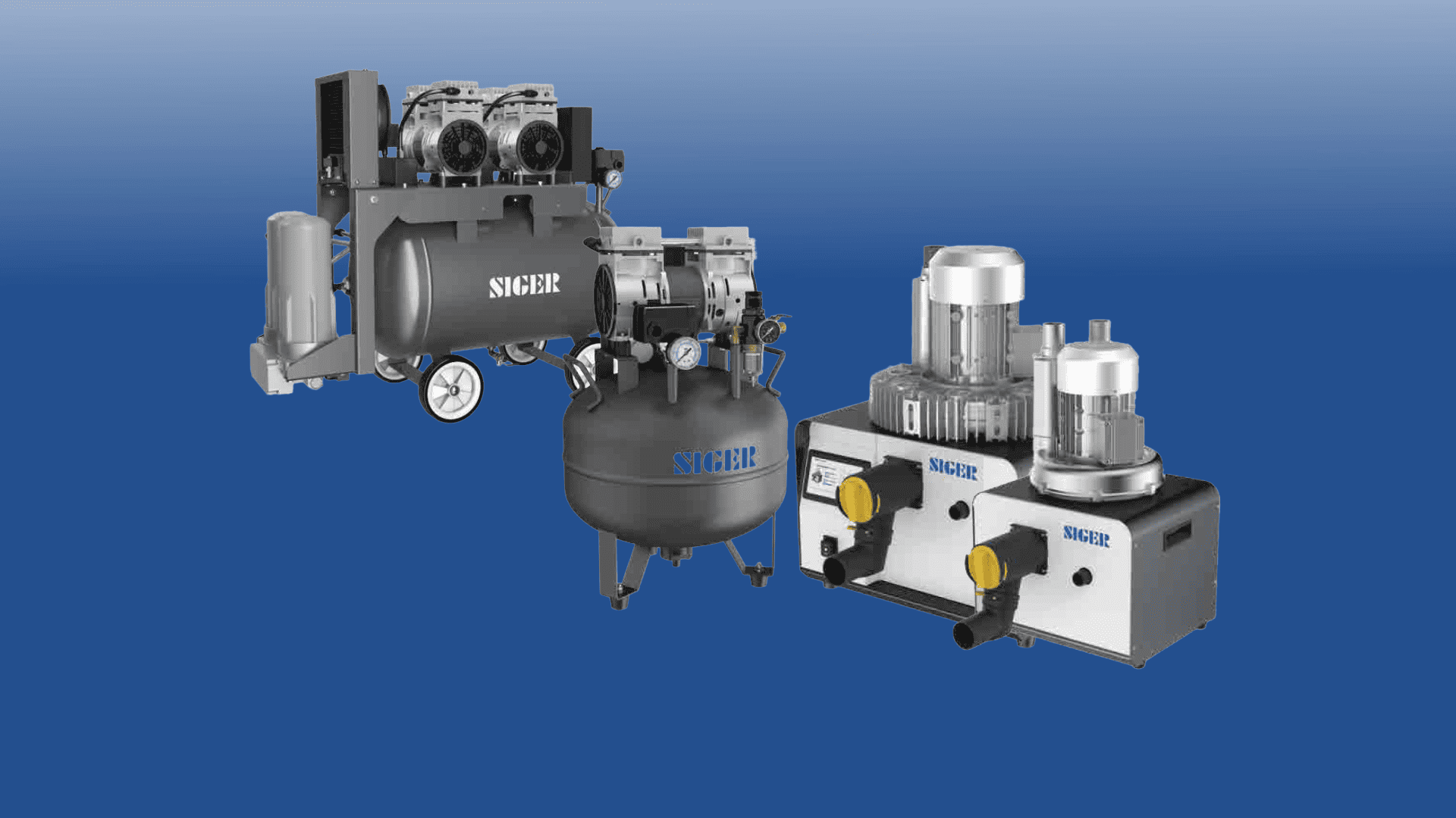 Systemy zasilania gabinetu: kompresory, ssaki, instalacje