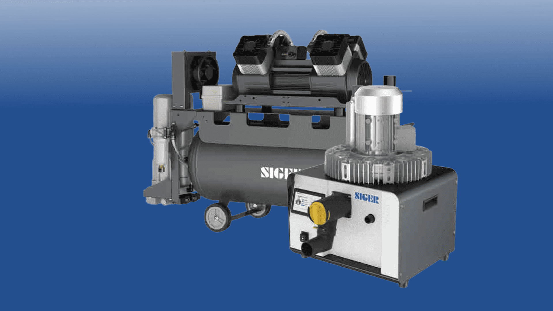 Konfiguracje: kompresory bezolejowe, ssaki mokre i suche