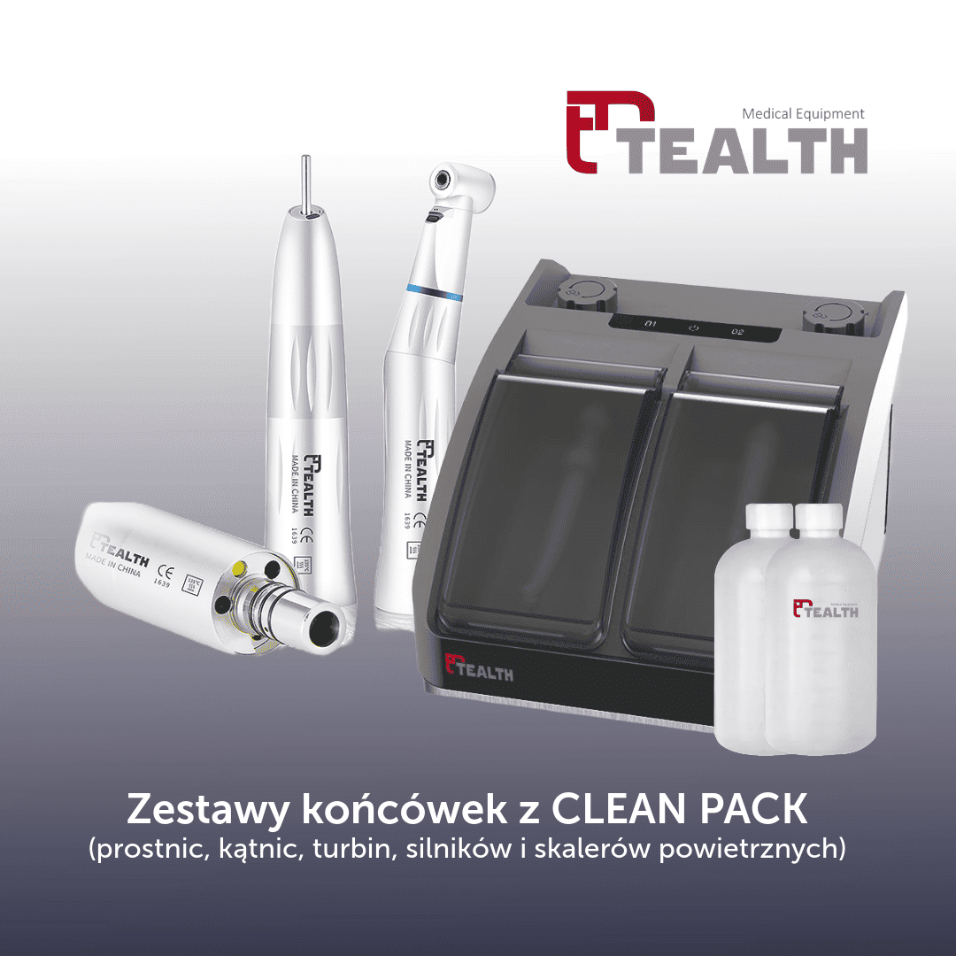 Końcówki stomatologiczne TEALTH – turbiny, kątnice, prostnice i mikrosilniki
