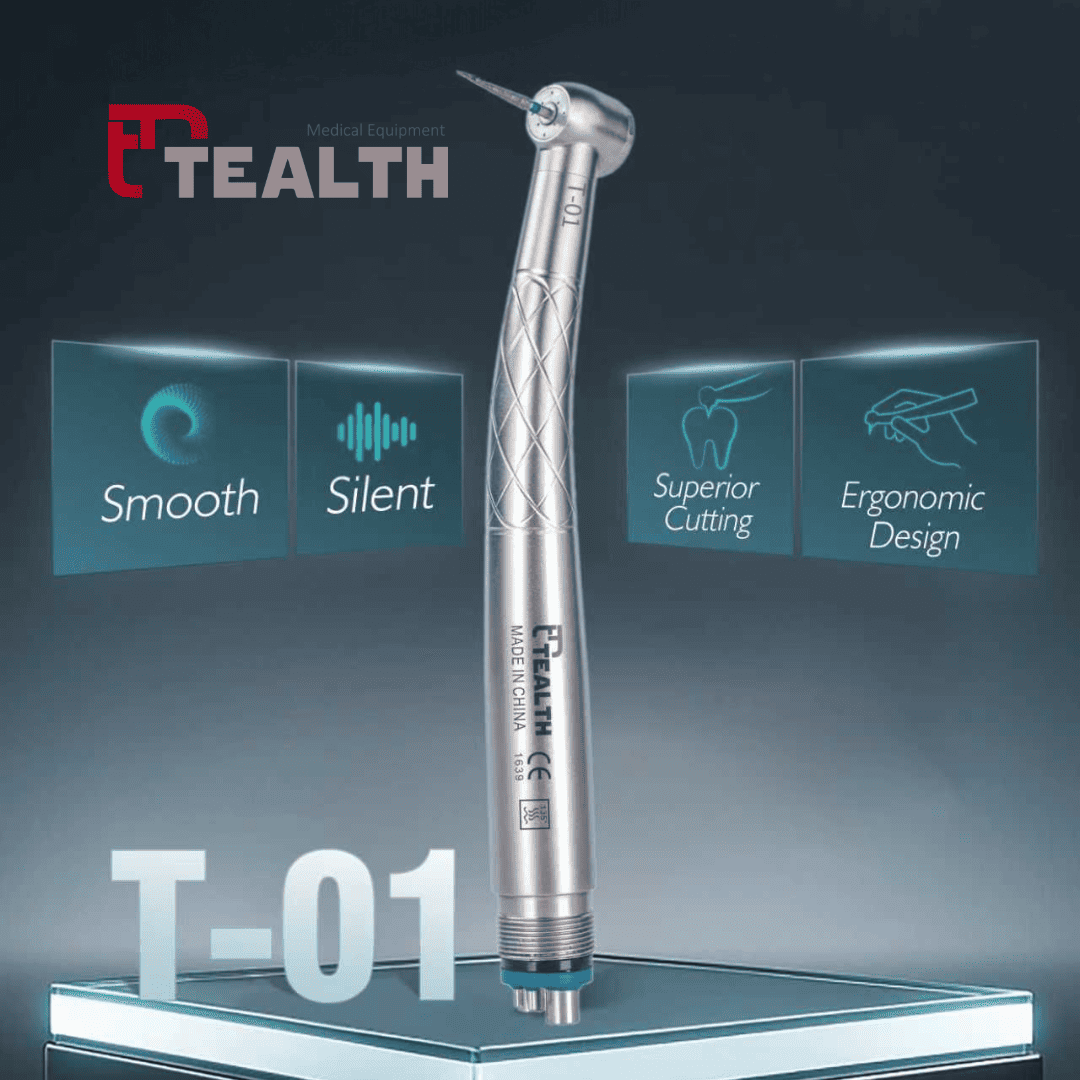 Końcówki stomatologiczne Tealth – turbiny, kątnice i szybkozłącza