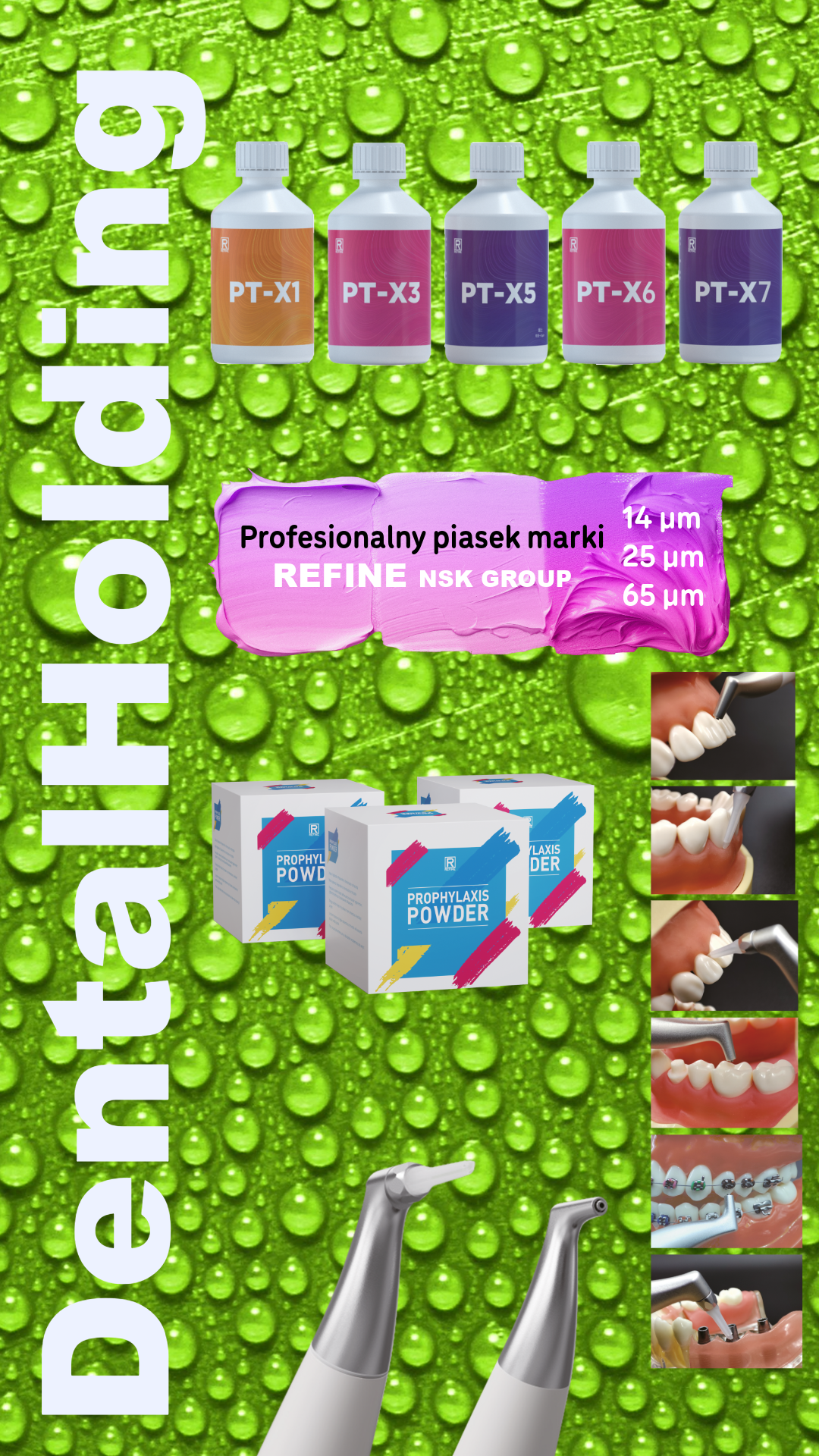 Proszek do piaskarki Refine w ofercie DentalHolding – PT-X1,PT-X2,PT-X3,PT-X4,PT-X5, PT-X6,PT-X7