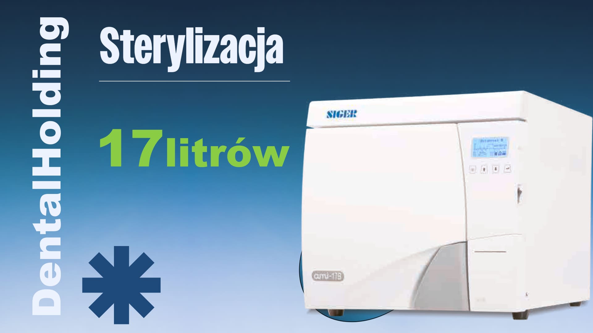 Autoklaw SIGER - model 17 litrów