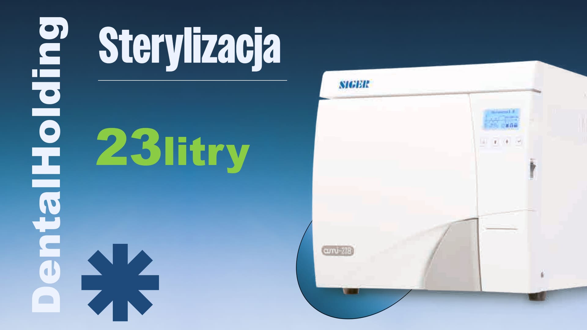 Autoklaw SIGER - model 23 litry