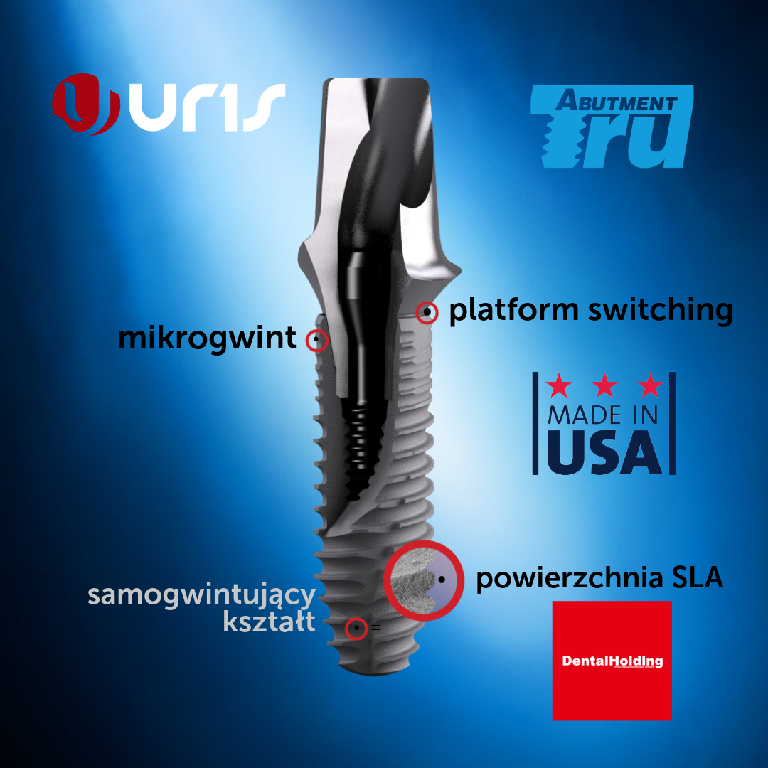 Amerykański system implantów Uris firmy TruAbutment