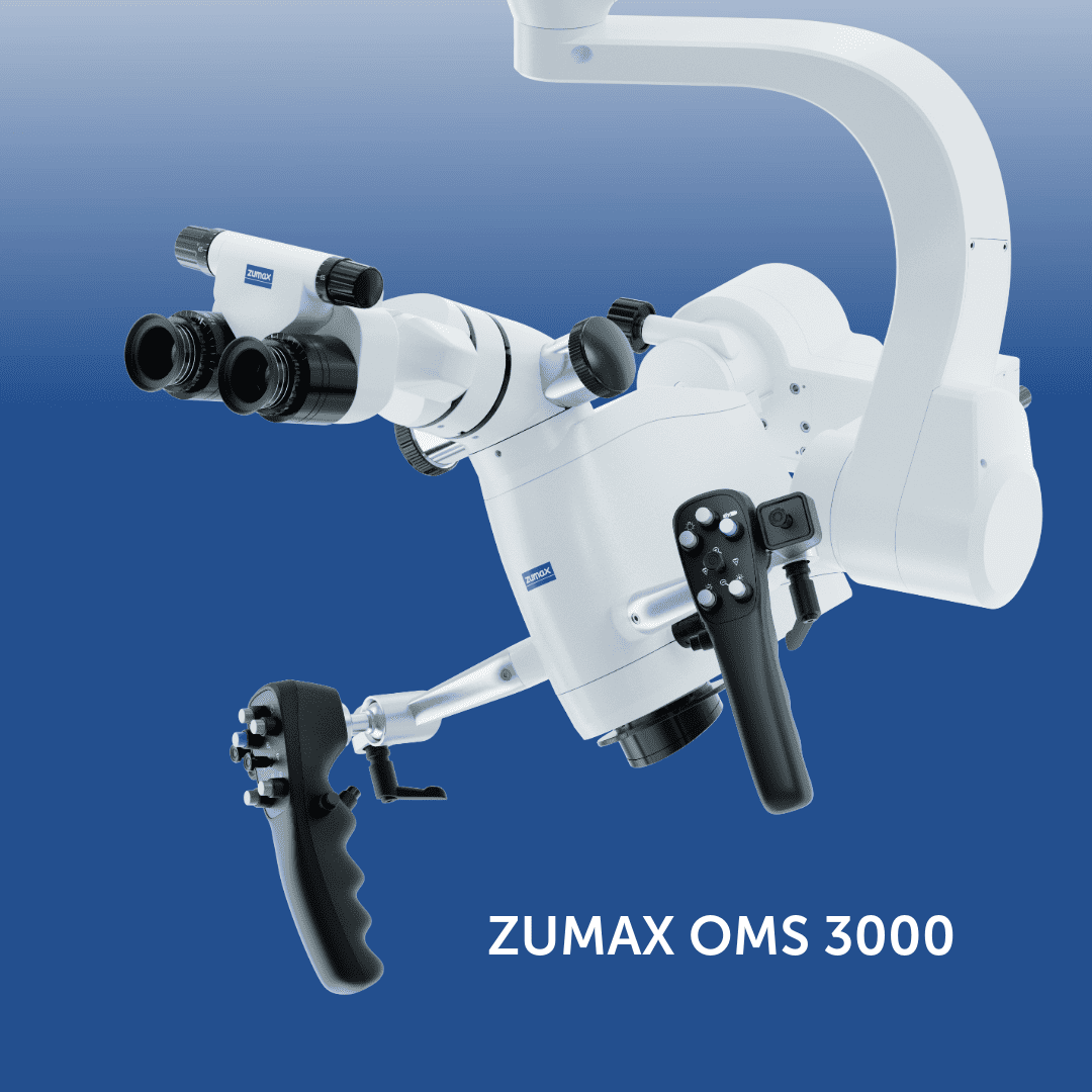 Mikroskop stomatologiczny ZUMAX OMS 3000 – zaawansowana optyka, stabilne ramię i oświetlenie LED do precyzyjnych zabiegów endodontycznych