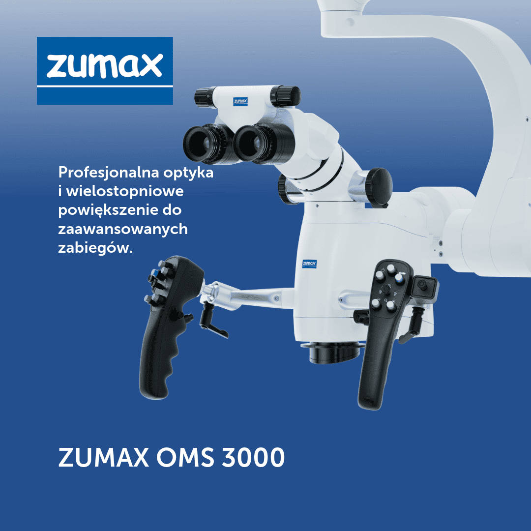 Mikroskop stomatologiczny ZUMAX OMS 3000 – profesjonalna optyka i wielostopniowe powiększenie do zaawansowanych zabiegów