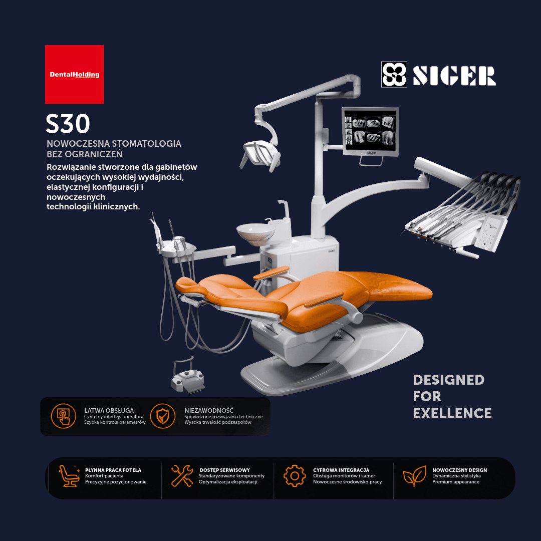 Unit stomatologiczny SIGER S30 – konfiguracja wyposażenia gabinetu dentystycznego