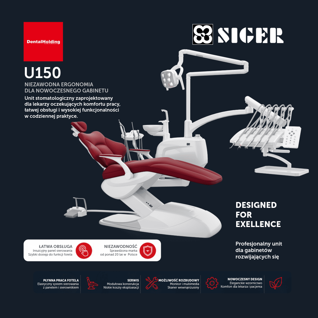 Unit stomatologiczny SIGER U150 – konfiguracja wyposażenia gabinetu dentystycznego