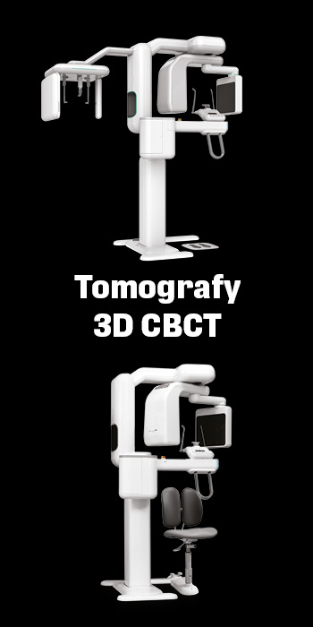 Pantomografy, 3D CBCT, rtg, radiowizjografia, unity stomatologiczne, skalery PTA, piaskarki, autoklawy, sterylizacja, skanery, implanty, biomateriały