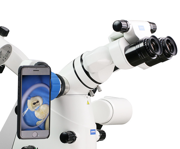 Mikroskop zumax z iPhonem