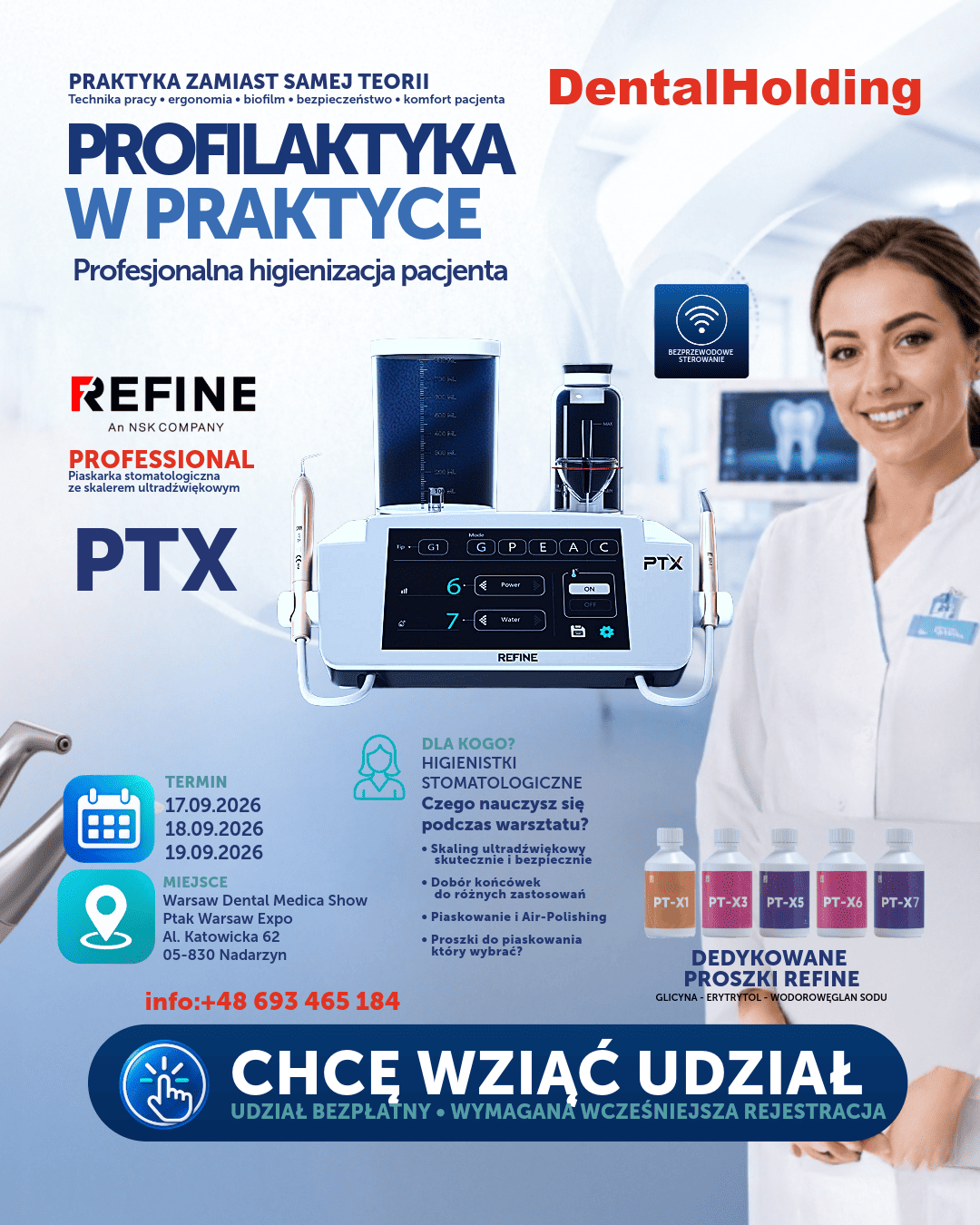 Profilaktyka w praktyce - profesjonalna higienizacja pacjenta - warsztat dla higienistek stomatologicznych