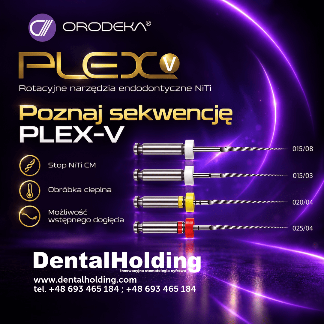 Orodeka PLEX-V – sekwencja pilników rotacyjnych NiTi CM