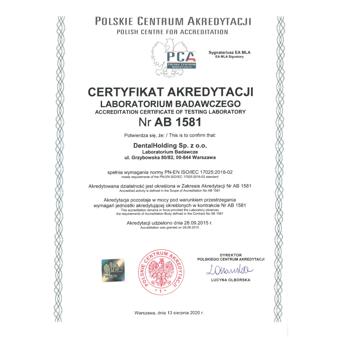 Certyfikat PCA